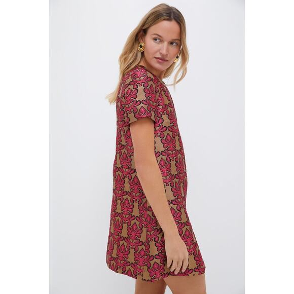 LA DOUBLEJ Herald Jacquard Mini Swing Dress NWT M $980 Retail - Picture 4 of 5